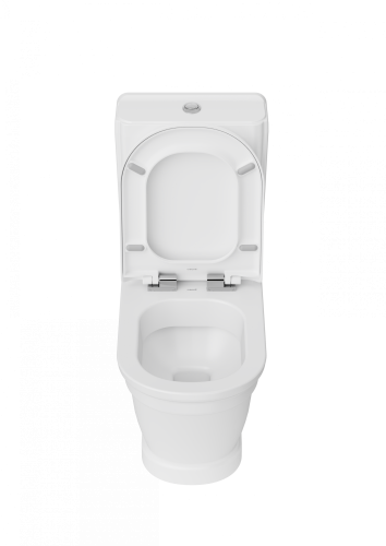 Чаша унитаза напольная Creavit Antik AN360-11CB00E-0000 цвет белый без бачка без сиденья душевой смыв - фото 3