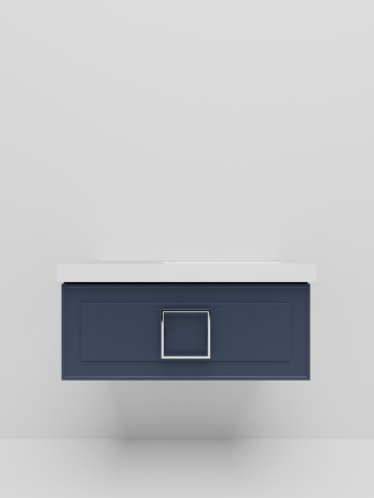 Тумба с раковиной La Fenice CUBO NFNC-01-CUB-BG-90-1-90R 90х50 подвесная цвет синий