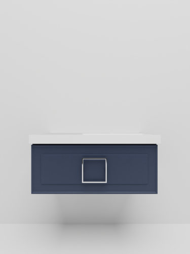 Тумба с раковиной La Fenice CUBO NFNC-01-CUB-BG-90-1-90R 91х36х49 подвесная цвет синий - фото 4