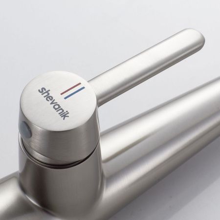 Смеситель для кухни Shevanik S363L на мойку сатин