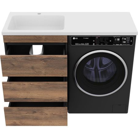 Тумба под раковину Misty Коломбо П-Кол06060-0113Я 60х50 напольная цвет коричневый/серый