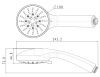 Душевая лейка LeMark LM0135C цвет хром