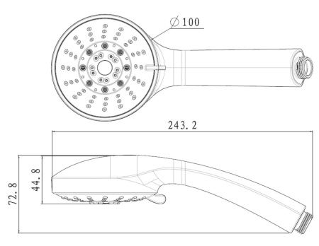 Душевая лейка LeMark LM0135C цвет хром