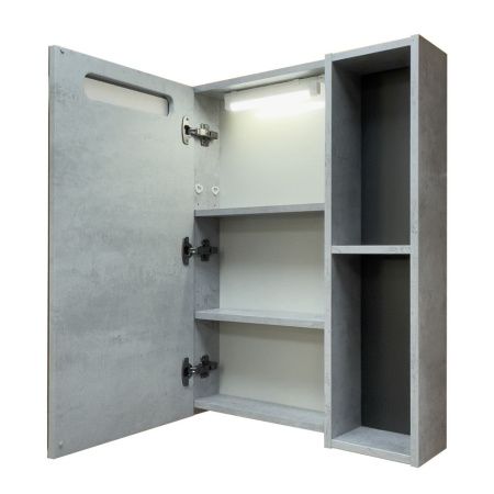 Зеркало-шкаф Comforty Франкфурт 00-00014141CF 60х80 подвесной цвет серый