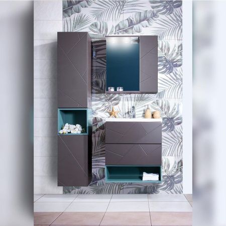 Зеркало с подсветкой Бриклаер Кристалл 4627125414480 40х70 подвесное