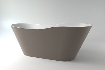 Ванна из искусственного камня Holbi AFRODITA 1.01.005.11.2 161х68 отдельностоящая овальная