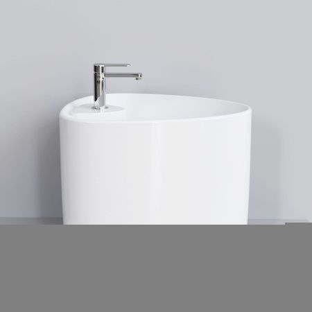 Раковина из сантехнического фарфора Ambassador Kingston 146T20003 60х40 накладная цвет белый 1 отверстие под смеситель