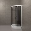 Душевой уголок Тритон Грэй Щ0000066464 90х90 стекло тонированное профиль белый с поддоном