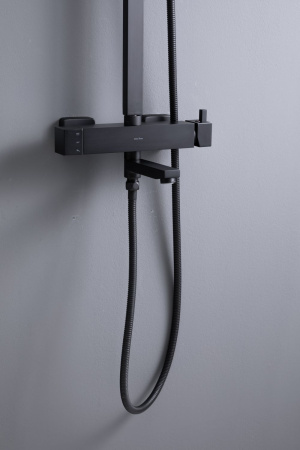 Душевая стойка Allen Brau Infinity 5.21029-31 настенная цвет черный