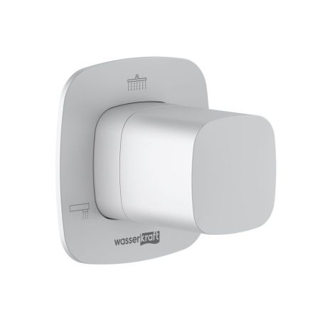 Переключатель на 3 выхода Wasserkraft Saale 9500 A267 встраиваемый в стену белый