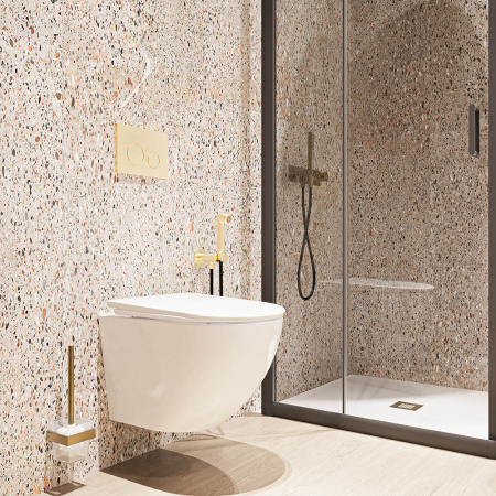 Унитаз подвесной Veconi Moro VMO-48T белый глянцевый с сиденьем микролифт безободковый смыв торнадо