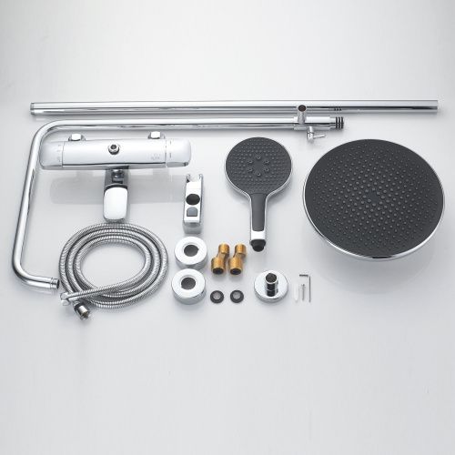 Душевая стойка Rose R3936 настенная цвет хром - фото 4