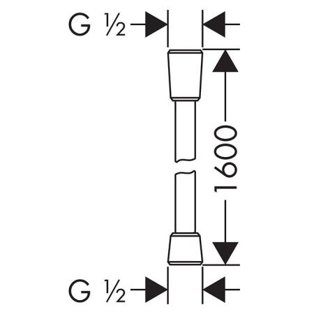 Душевой шланг Hansgrohe 28276000 хром