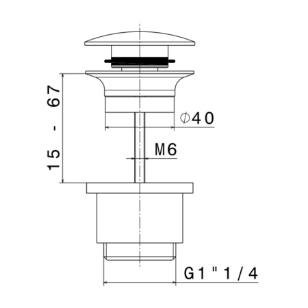 Донный клапан для раковины Newform X-Steel 316 230.21.018 Донный клапан для раковины Newform X-Steel 316 230.21.018