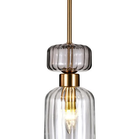 Светильник подвесной Escada Gloss (Глосс) 1141/1S Smoke/Clear