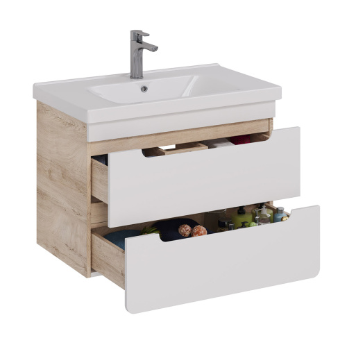 Тумба под раковину LeMark Olivia LM08OL80T 75,4х44,5х54 подвесная - фото 2