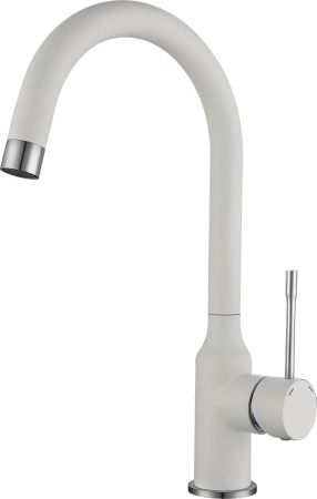 Смеситель для кухни Rivelato 1923502 brina cromo на мойку белый/хром