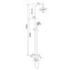 Душевая стойка WesnaArt Dusha DUS08-302 настенная цвет хром с термостатом