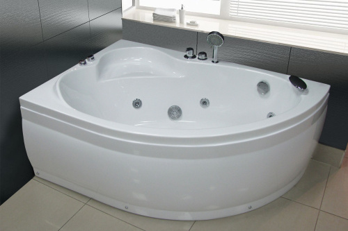 Ванна акриловая Royal Bath ALPINE RB819101L 160х100 пристенная асимметричная - фото 2