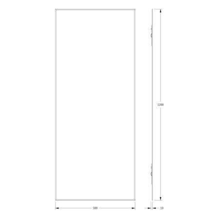 Зеркало Evoform Standard BY 0239 50х120 подвесное