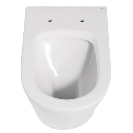 Унитаз приставной Abber Bequem AC1113 белый с сиденьем микролифт безободковый каскадный смыв
