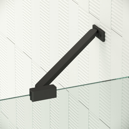 Душевая дверь Vegas-Glass AFP Retta AFP Retta 110 02М 05 R 110х200 стекло тонированное профиль черный матовый