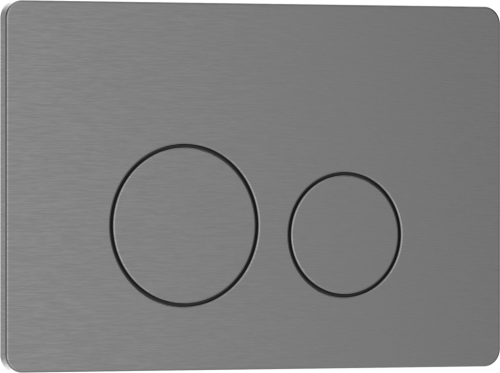 Клавиша смыва механическая Iberica Blanca INOX-O IB.B081.008.000 цвет серый - фото 2