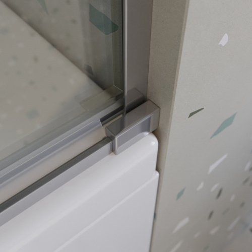 Душевая шторка на ванну Cezares TANDEM-SOFT TANDEM-SOFT-VF-2-180/145-C-Cr-IV 180х145 стекло прозрачное профиль хром глянцевый - фото 2
