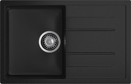 Кухонная мойка Granfest Quadro Q-780L черный 77х50 цвет черный