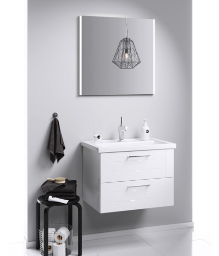 Тумба под раковину Aqwella Y MAN01082 77х45х49 подвесная цвет белый - фото 2