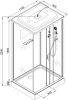 Душевая кабина AvaCan D119SLED 110х90 прямоугольная с крышей ориентация универсальная