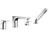 Смеситель Wasserkraft Salm 2700 2755 на борт ванны хром