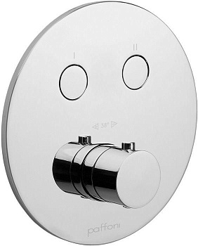 Смеситель для душа Paffoni Compact Box CPT018CR встраиваемый в стену хром с термостатом