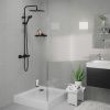 Душевая стойка Hansgrohe Vernis Shape Showerpipe 26429670 настенная цвет черный с термостатом
