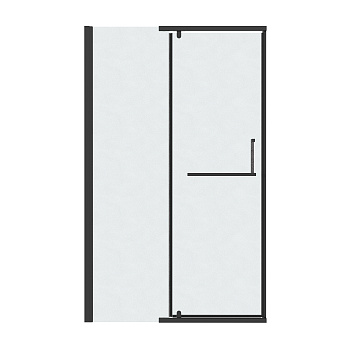 Душевая дверь Grossman Pragma 100.K33.03.120.21.02 120х195 стекло текстурное профиль черный матовый