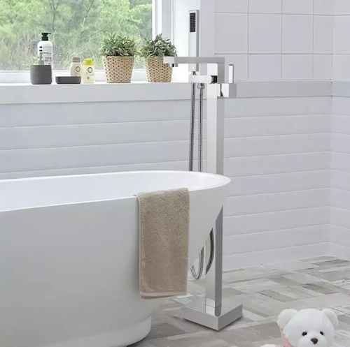 Смеситель BOCH MANN ALBANO Brush Nickel BM8924 напольный никель матовый - фото 4