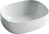 Раковина из сантехнического фарфора Ceramica Nova ELEMENT CN6018 50х40 накладная цвет белый без отверстий под смеситель