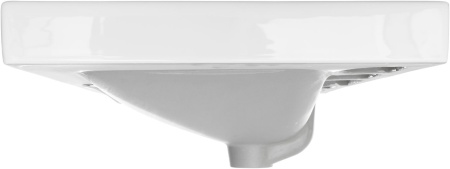 Раковина керамическая Aquanet Flash 00333267 71х47 полувстраиваемая цвет белый 1 отверстие под смеситель