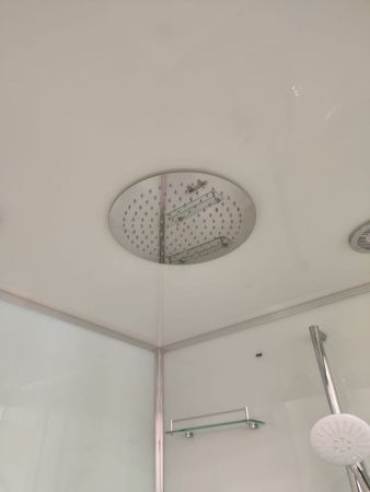 Душевая кабина Frank 200777 80х80 четверть круга с крышей ориентация универсальная