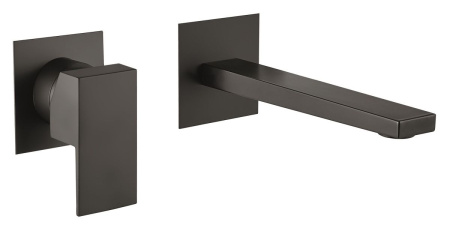 Смеситель Fiore Kube 100NN7597 встраиваемый в стену черный матовый