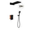 Душевая система Vincea VSFW-103TMB встраиваемая в стену цвет черный с термостатом