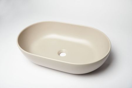 Раковина из сантехнического фарфора Galassia Dream 7308SA 60х40 накладная цвет бежевый