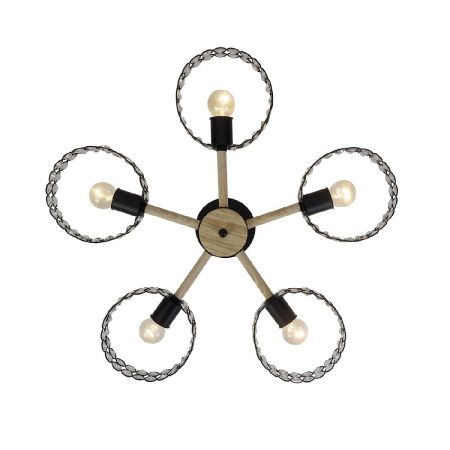 Люстра на штанге Escada Banjo (БанДжо) 679/5P Black
