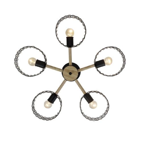 Люстра на штанге Escada Banjo (БанДжо) 679/5P Black - фото 3
