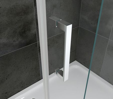 Душевая дверь Abber Komfort AG93150 150х200 стекло прозрачное профиль хром