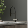 Смеситель для кухни Sancos Imola SC4010GG на мойку вороненая сталь/черный