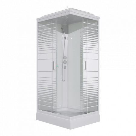 Душевая кабина Тритон Квадро Щ0000064616 120х80 прямоугольная с крышей ориентация универсальная