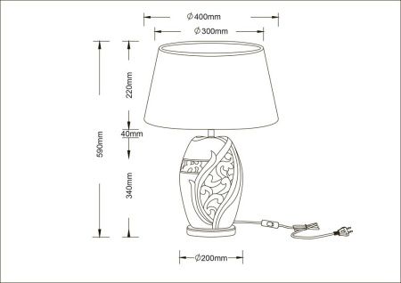 Настольная лампа Arte Lamp Ruby (Рубы) A4064LT-1BR