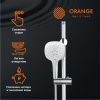 Душевой гарнитур Orange  OS084 настенный хром