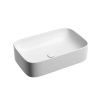 Раковина из сантехнического фарфора Ceramica Nova ELEMENT CN6053 60х40 накладная цвет белый без отверстий под смеситель
